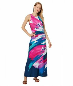 送料無料 トミーバハマ Tommy Bahama レディース 女性用 ファッション ドレス Jasmina Blooming Veranda Maxi Dress - Island Navy