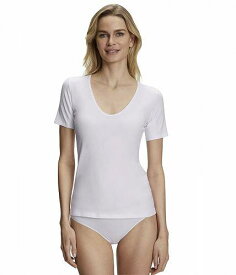 送料無料 ファルケ Falke レディース 女性用 ファッション Tシャツ Daily Climate Control Deep V-Neck Undershirt - White (White 2000)