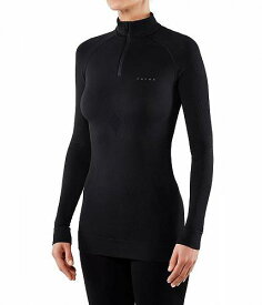 送料無料 ファルケ Falke レディース 女性用 ファッション アクティブシャツ ESS Sport Maximum Warm Long Sleeve Zip - Black