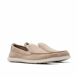 送料無料 クラークス Clarks メンズ 男性用 シューズ 靴 ローファー Flexway Step - Sand Suede