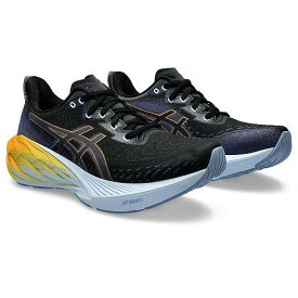 送料無料 アシックス ASICS メンズ 男性用 シューズ 靴 スニーカー 運動靴 Novablast 4 - Black/Thunder Blue