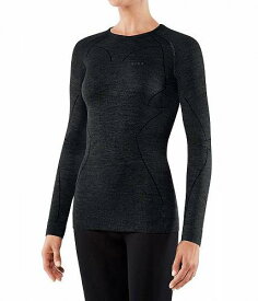 送料無料 ファルケ Falke レディース 女性用 ファッション Tシャツ ESS Sport Wool Tech Long Sleeve - Black