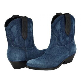 送料無料 ゲス GUESS レディース 女性用 シューズ 靴 ブーツ アンクル ショートブーツ Ginette - Blue Denim