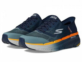 送料無料 スケッチャーズ SKECHERS メンズ 男性用 シューズ 靴 スニーカー 運動靴 Skechers Hands Free Slip-ins Max Cushion Premier 2.0 - Navy/Orange