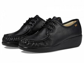 送料無料 サス SAS レディース 女性用 シューズ 靴 オックスフォード ビジネスシューズ 通勤靴 Bounce Lace Up Comfort Moc - Black