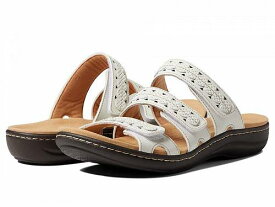送料無料 クラークス Clarks レディース 女性用 シューズ 靴 サンダル Laurieann Cove - White Leather