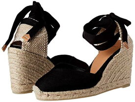 送料無料 CASTANER レディース 女性用 シューズ 靴 ヒール Chiara 80 mm Wedge Espadrille - Black 1