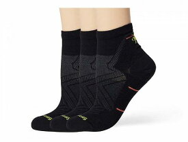 送料無料 スマートウール Smartwool レディース 女性用 ファッション ソックス 靴下 Run Zero Cushion Ankle Socks 3-Pack - Black