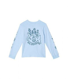 送料無料 バンズ Vans Kids 女の子用 ファッション 子供服 Tシャツ Sea Happy Long Sleeve (Toddler/Little Kids) - Open Air