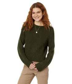 送料無料 Madewell レディース 女性用 ファッション セーター Directional-Knit Wedge Sweater - Heather Dark Olive