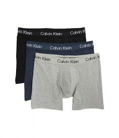 送料無料 カルバンクライン Calvin Klein Underwear メンズ 男性用 ファッション 下着 Khakis Cotton Stretch Boxer Brief 3-Pack - Black/Speakeasy/Grey Heather