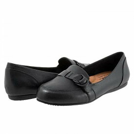 送料無料 ソフトウォーク SoftWalk レディース 女性用 シューズ 靴 フラット Serra - Black