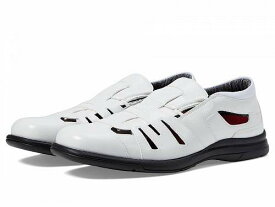 送料無料 ステーシーアダムス Stacy Adams メンズ 男性用 シューズ 靴 ローファー Scobel Fisherman Sandal - White