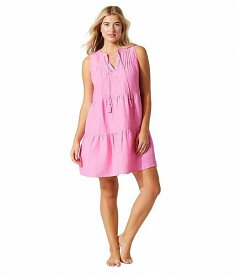 送料無料 トミーバハマ Tommy Bahama レディース 女性用 ファッション ドレス Stamped Lucia Sleeveless Tier Dress - Preppy Pink