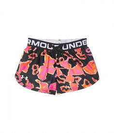 送料無料 アンダーアーマー Under Armour Kids 女の子用 ファッション 子供服 ショートパンツ 短パン Play Up Printed Shorts (Big Kids) - Black/Fluo Pink/White