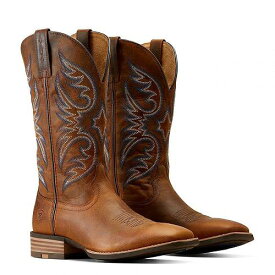 送料無料 アリアト Ariat メンズ 男性用 シューズ 靴 ブーツ ウエスタンブーツ Ricochet Western Boots - Weathered Chestnut