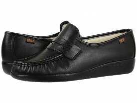 送料無料 サス SAS レディース 女性用 シューズ 靴 ローファー ボートシューズ Classic Slip On Comfort Loafer - Black