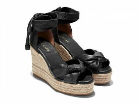 送料無料 コールハーン Cole Haan レディース 女性用 シューズ 靴 ヒール Cloudfeel Hampton Sandals - Black Leather/Black Canvas