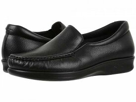 送料無料 サス SAS レディース 女性用 シューズ 靴 ローファー ボートシューズ Twin Slip On Comfort Loafer - Black