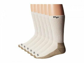 送料無料 ダンポスト Dan Post メンズ 男性用 ファッション ソックス 靴下 スリッパ Dan Post Work &amp; Outdoor Socks Mid Calf Mediumweight 6 pack - Natural