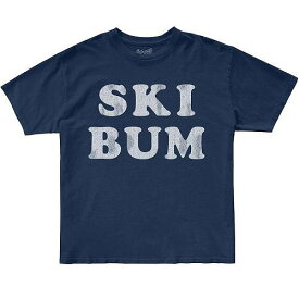送料無料 オリジナルレトロブランド The Original Retro Brand Kids キッズ 子供用 ファッション 子供服 Tシャツ 100% Cotton Ski Bum Crew Neck Tee (Toddler) - Navy
