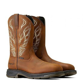送料無料 アリアト Ariat メンズ 男性用 シューズ 靴 ブーツ ワークブーツ WorkHog XT Phoenix Carbon Toe Work Boots - Distressed Brown