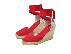 送料無料 ソルドス Soludos レディース 女性用 シューズ 靴 ヒール Marseille Wedge Espadrille - Flamenco Red