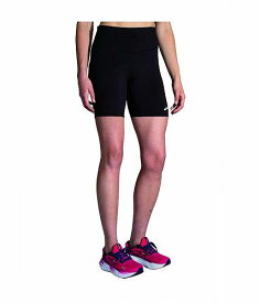 送料無料 ブルックス Brooks レディース 女性用 ファッション ショートパンツ 短パン Spark 8&quot; Short Tights - Black