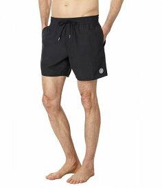 送料無料 ヴォルコム Volcom メンズ 男性用 ファッション ショートパンツ 短パン Lido Solid Trunk 16 Blazing - Black