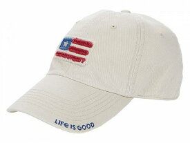 送料無料 ライフイズグッド Life is good ファッション雑貨 小物 帽子 野球帽 キャップ American Flag Tattered Chill Cap - Bone
