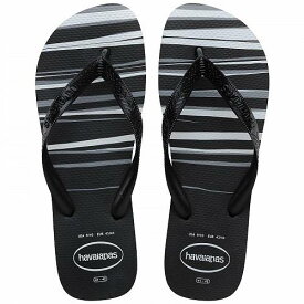 送料無料 ハワイアナス Havaianas メンズ 男性用 シューズ 靴 サンダル Top Basic Flip Flop Sandal - Black/White