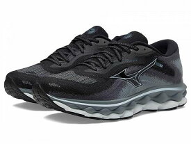 送料無料 ミズノ Mizuno メンズ 男性用 シューズ 靴 スニーカー 運動靴 Wave Sky 7 - Black/Glacial Ridge