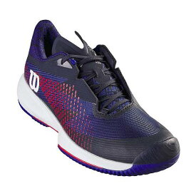 送料無料 ウィルソン Wilson メンズ 男性用 シューズ 靴 スニーカー 運動靴 Kaos Swift 1.5 Tennis Shoes - Navy Blazer/Cooling Spray/Infrared