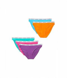 送料無料 カルバンクライン Calvin Klein Underwear レディース 女性用 ファッション 下着 ショーツ Modern Logo Bikini 5-Pack - Pool Green/Fuchsia Fedora/Dahlia/Blue Atoll/Vibrant Orange