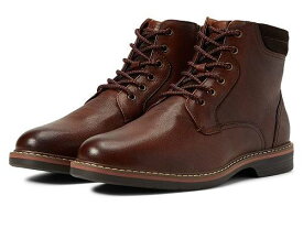 送料無料 フローシャイム Florsheim メンズ 男性用 シューズ 靴 ブーツ レースアップ 編み上げ Norwalk Plain Toe Lace-Up Boot - Cognac Smooth Leather