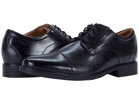 送料無料 クラークス Clarks メンズ 男性用 シューズ 靴 オックスフォード 紳士靴 通勤靴 Whiddon Cap - Black Leather