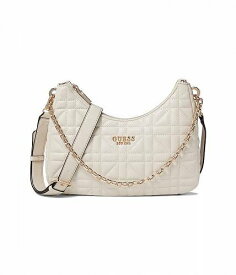 送料無料 ゲス GUESS レディース 女性用 バッグ 鞄 ショルダーバッグ バックパック リュック Assia Top Zip Shoulder Bag - Stone