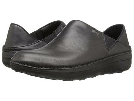 送料無料 フィットフロップ FitFlop レディース 女性用 シューズ 靴 クロッグ Superloafer Leather - All Black
