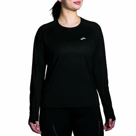 送料無料 ブルックス Brooks レディース 女性用 ファッション アクティブシャツ Sprint Free Long Sleeve 2.0 - Black