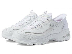 送料無料 スケッチャーズ SKECHERS レディース 女性用 シューズ 靴 スニーカー 運動靴 D&#039;Lites New Scene Hands Free Slip - Ins - White Silver