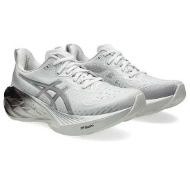 送料無料 アシックス ASICS レディース 女性用 シューズ 靴 スニーカー 運動靴 Novablast 4 Platinum - Real White/Pure Silver