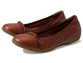 送料無料 クラークス Clarks レディース 女性用 シューズ 靴 フラット Meadow Rae - Tan Leather