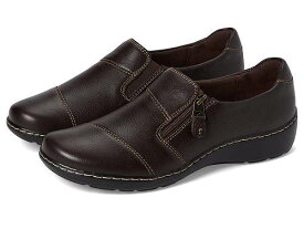 送料無料 クラークス Clarks レディース 女性用 シューズ 靴 オックスフォード ビジネスシューズ 通勤靴 Cora Harbor - Dark Brown Leather