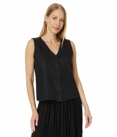 送料無料 アイリーンフィッシャー Eileen Fisher レディース 女性用 ファッション アウター ジャケット コート ベスト Vest With Tie - Black