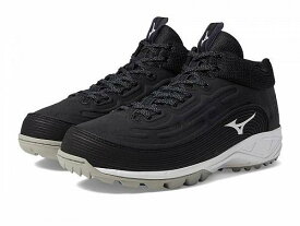 送料無料 ミズノ Mizuno メンズ 男性用 シューズ 靴 スニーカー 運動靴 Ambition 3 BB Mid AS - Black/White