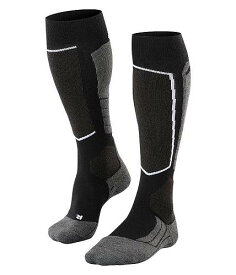 送料無料 ファルケ Falke メンズ 男性用 ファッション ソックス 靴下 スリッパ SK2 Wool Intermediate Knee High Skiing Socks 1-Pair - Black Mix