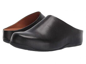 送料無料 フィットフロップ FitFlop レディース 女性用 シューズ 靴 クロッグ Shuv(TM) - Black Leather