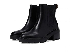 送料無料 Madewell レディース 女性用 シューズ 靴 ブーツ アンクル ショートブーツ The Gwenda Platform Ankle Boot in Leather - True Black