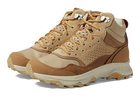 送料無料 メレル Merrell レディース 女性用 シューズ 靴 ブーツ ハイキング トレッキング Speed Solo Mid WP - Tobacco/Gold