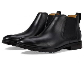 送料無料 マッシオマッテオ Massimo Matteo メンズ 男性用 シューズ 靴 ブーツ チェルシーブーツ Chelsea Classic Boots - Black Leather